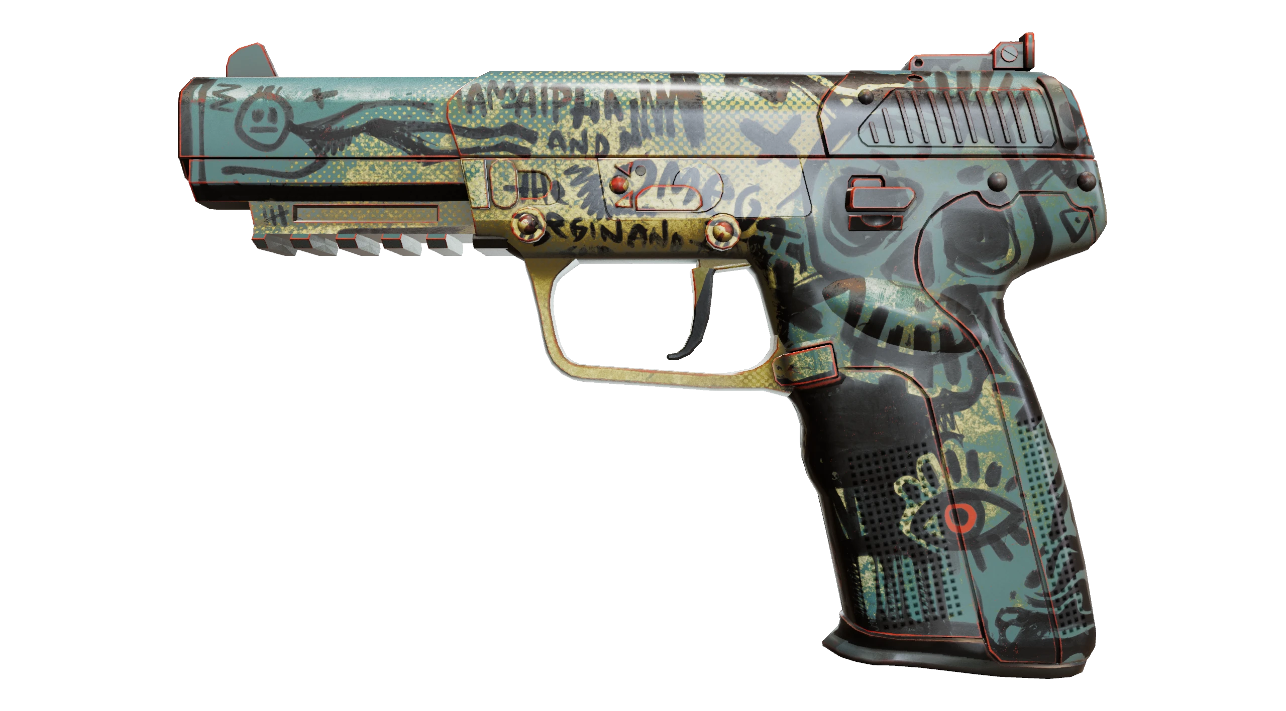 Five-SeveN | Scrawl Factory New front screenshot