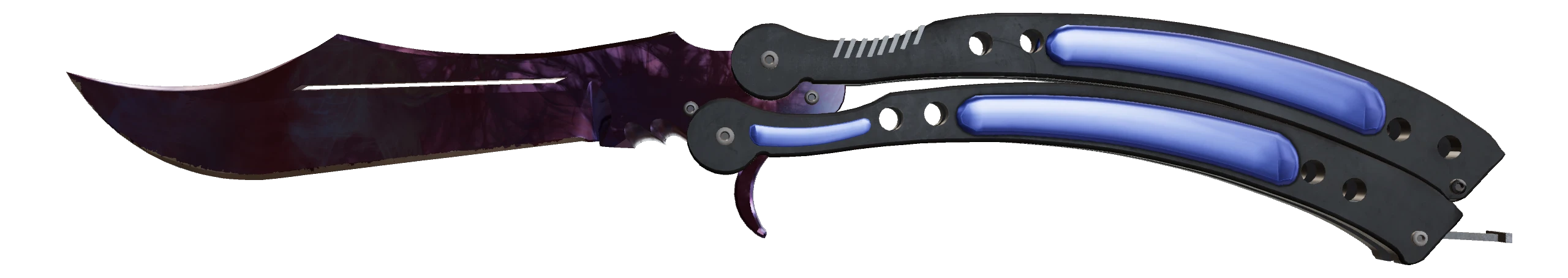 Butterfly Knife | Doppler Black Pearl Factory New front screenshot