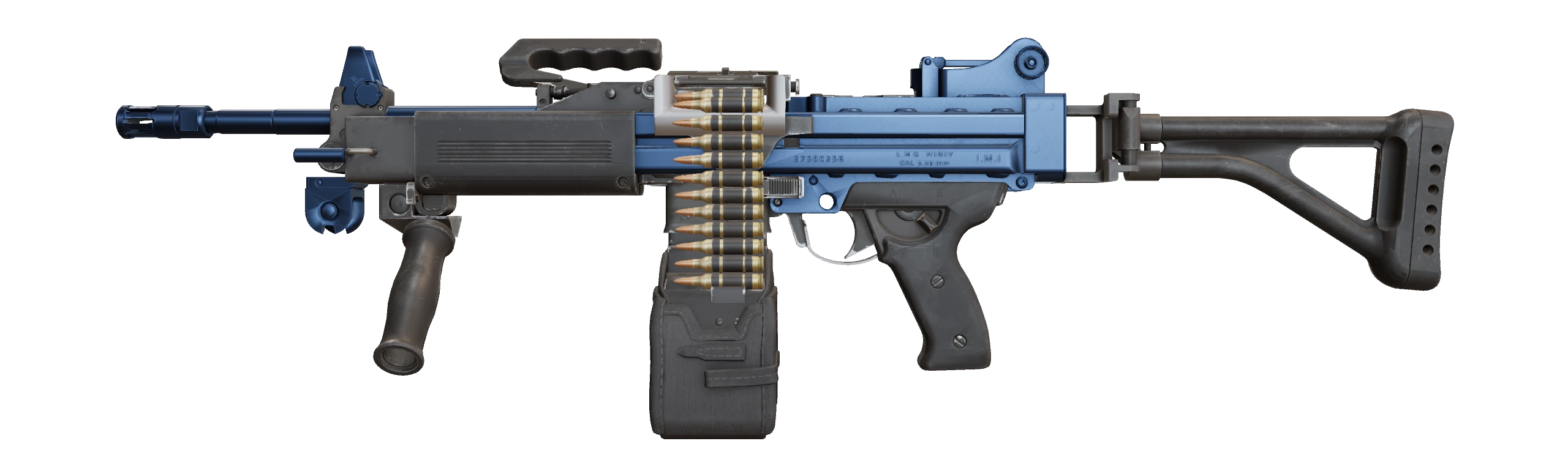 Negev | Anodized Navy Factory New front screenshot