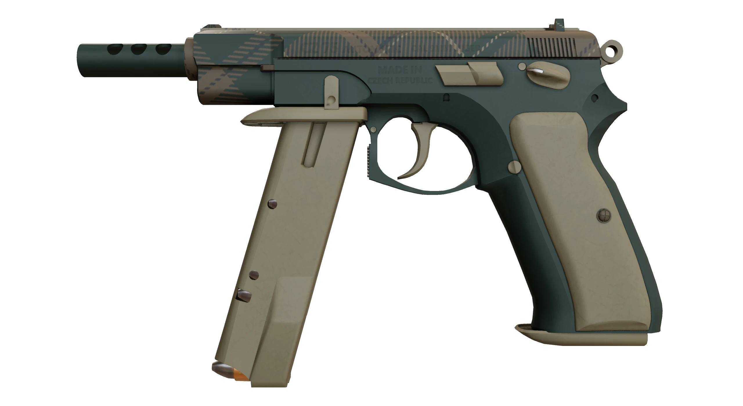 CZ75-Auto | Green Plaid Factory New front screenshot