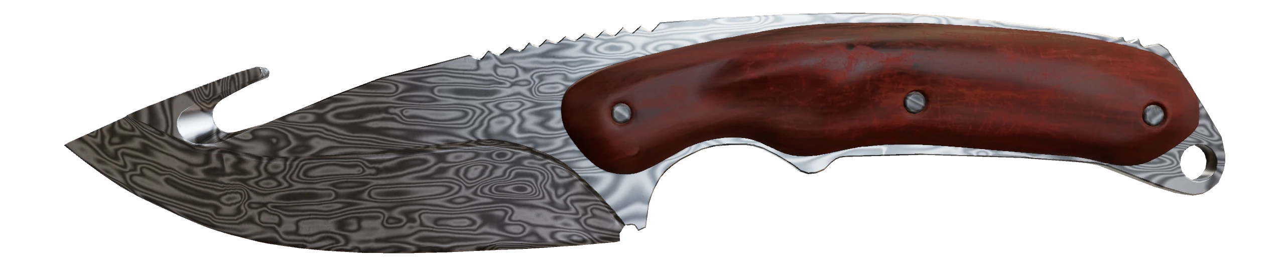 Gut Knife | Damascus Steel Factory New front screenshot