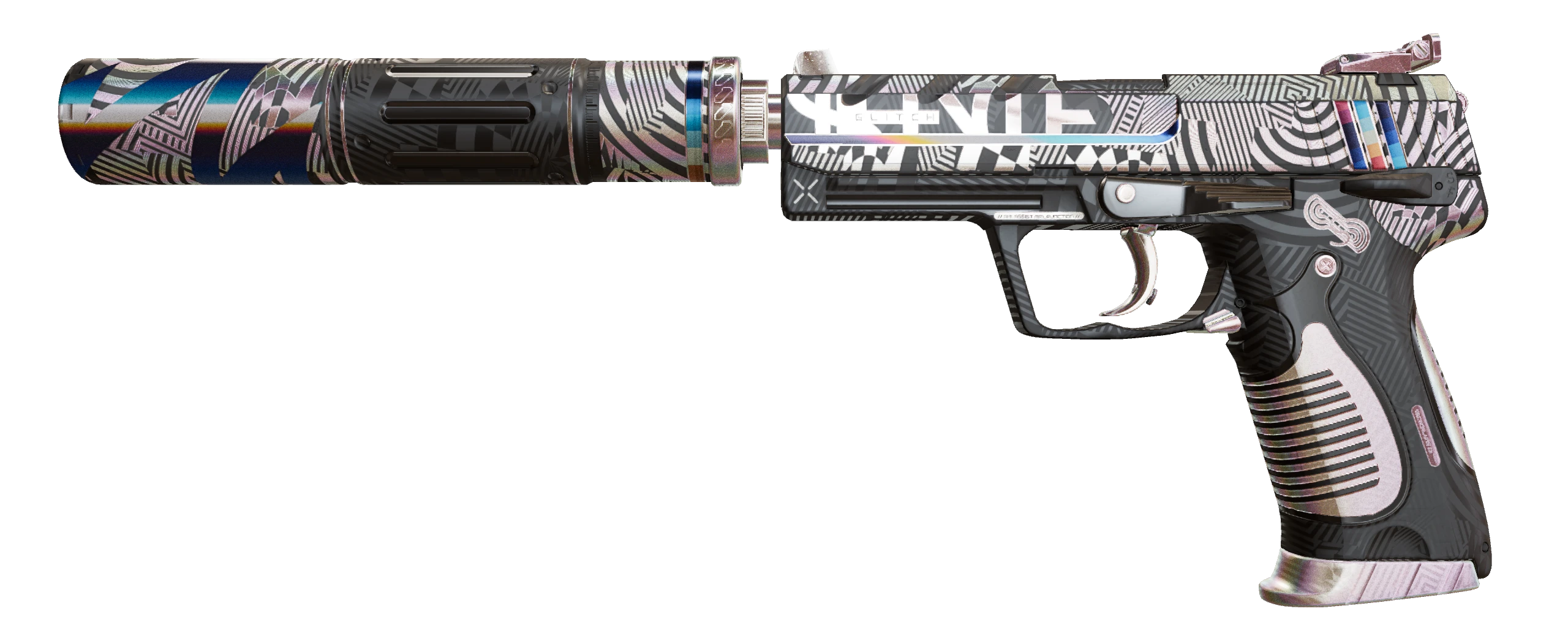 USP-S | Spiral Glitch Factory New front screenshot
