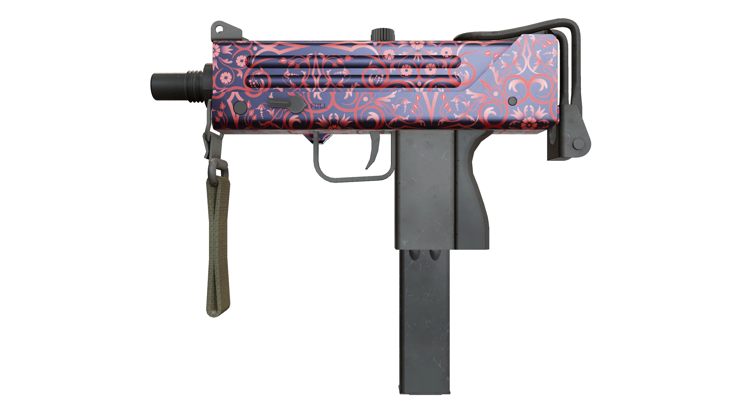 MAC-10 | Red Filigree Factory New front screenshot