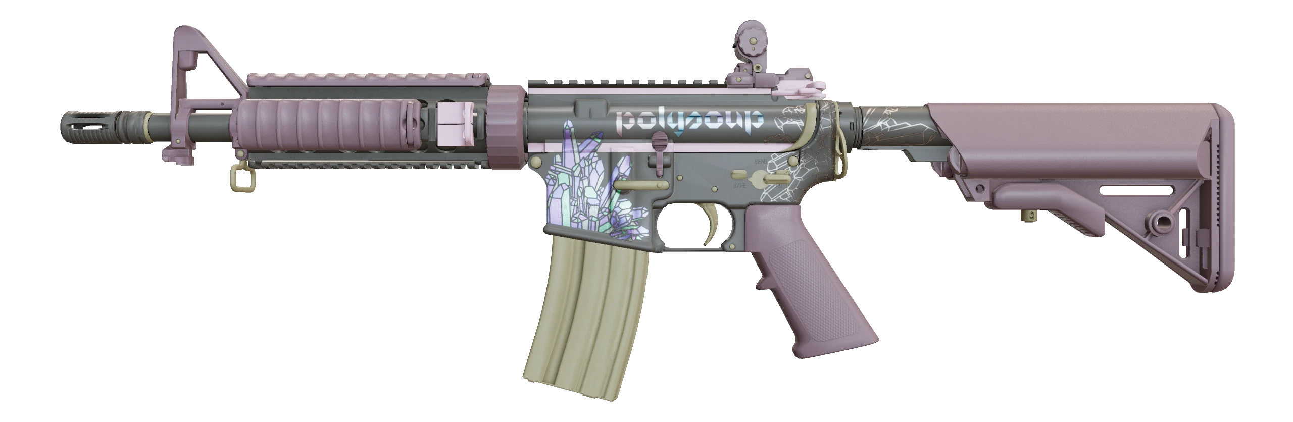 M4A4 | Polysoup Factory New front screenshot