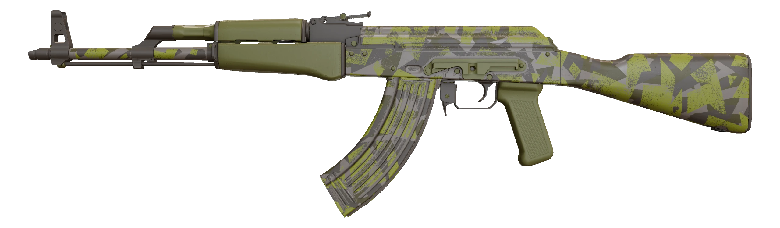 AK-47 | Olive Polycam Factory New front screenshot