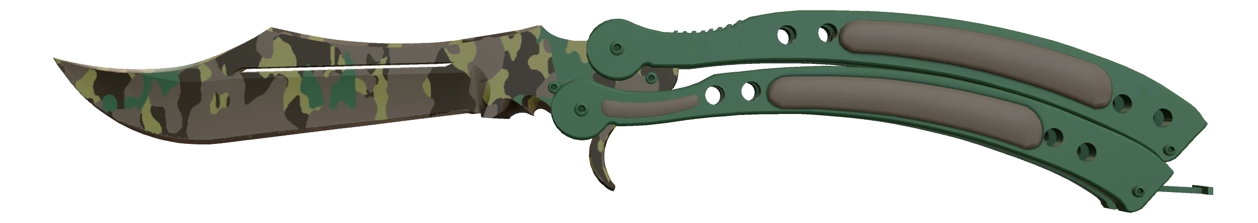 Butterfly Knife | Boreal Forest Factory New front screenshot