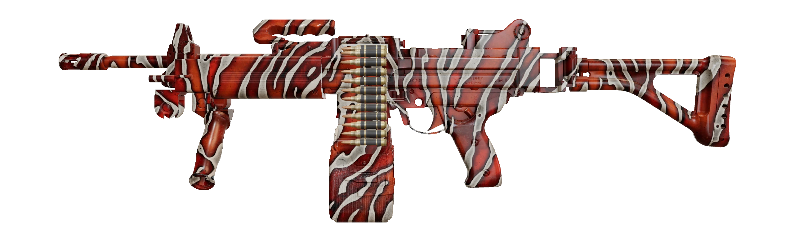 Negev | Lionfish Factory New front screenshot
