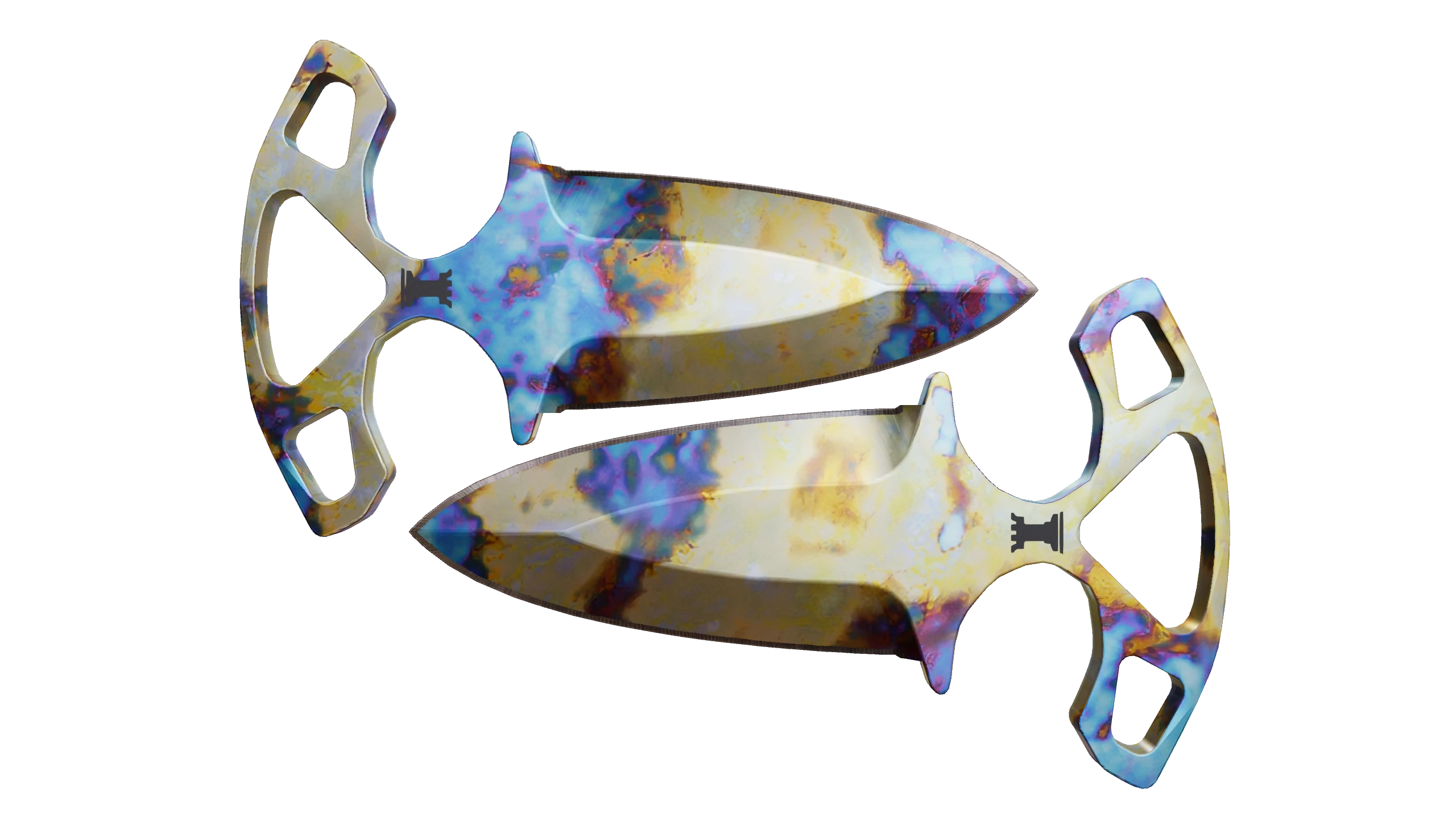 Shadow Daggers | Case Hardened Factory New front screenshot