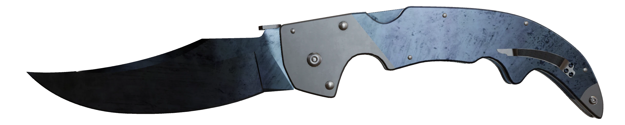 Falchion Knife | Blue Steel Factory New front screenshot