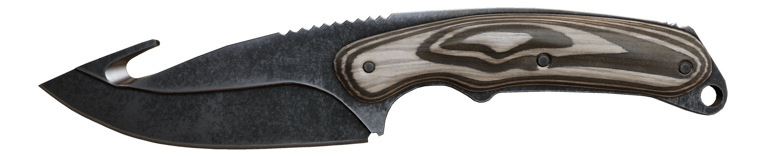 Gut Knife | Black Laminate Factory New front screenshot