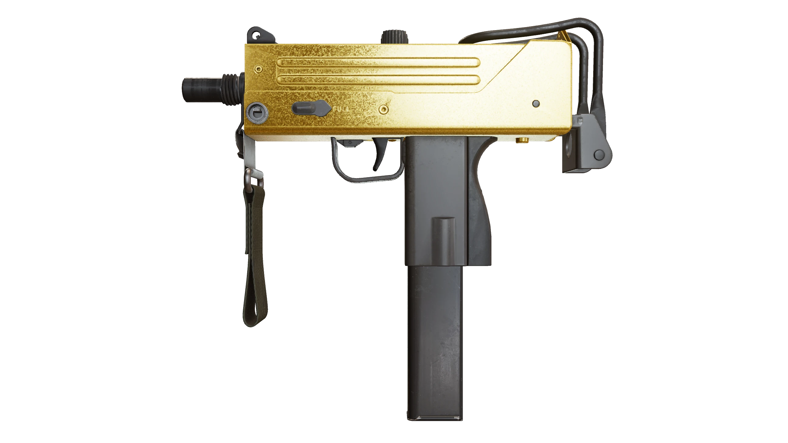 MAC-10 | Gold Brick Factory New front screenshot
