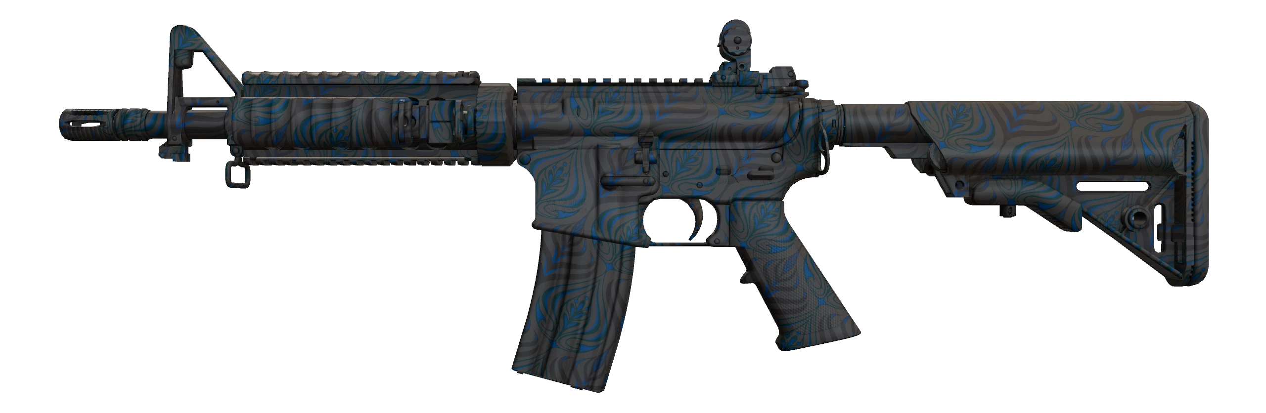 M4A4 | Dark Blossom Factory New front screenshot