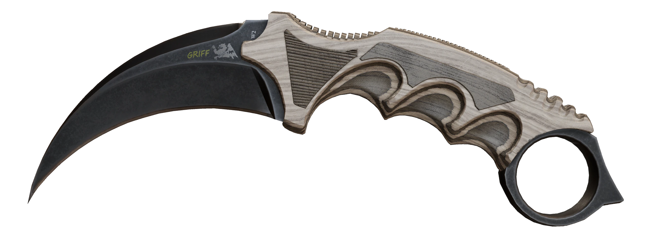 Karambit | Black Laminate Factory New front screenshot