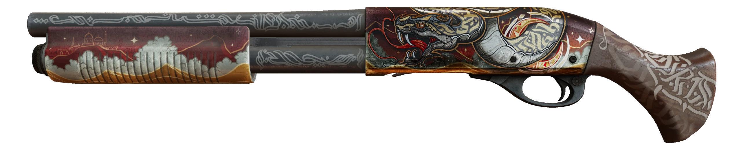 Sawed-Off | Lunar Wyrm Factory New front screenshot