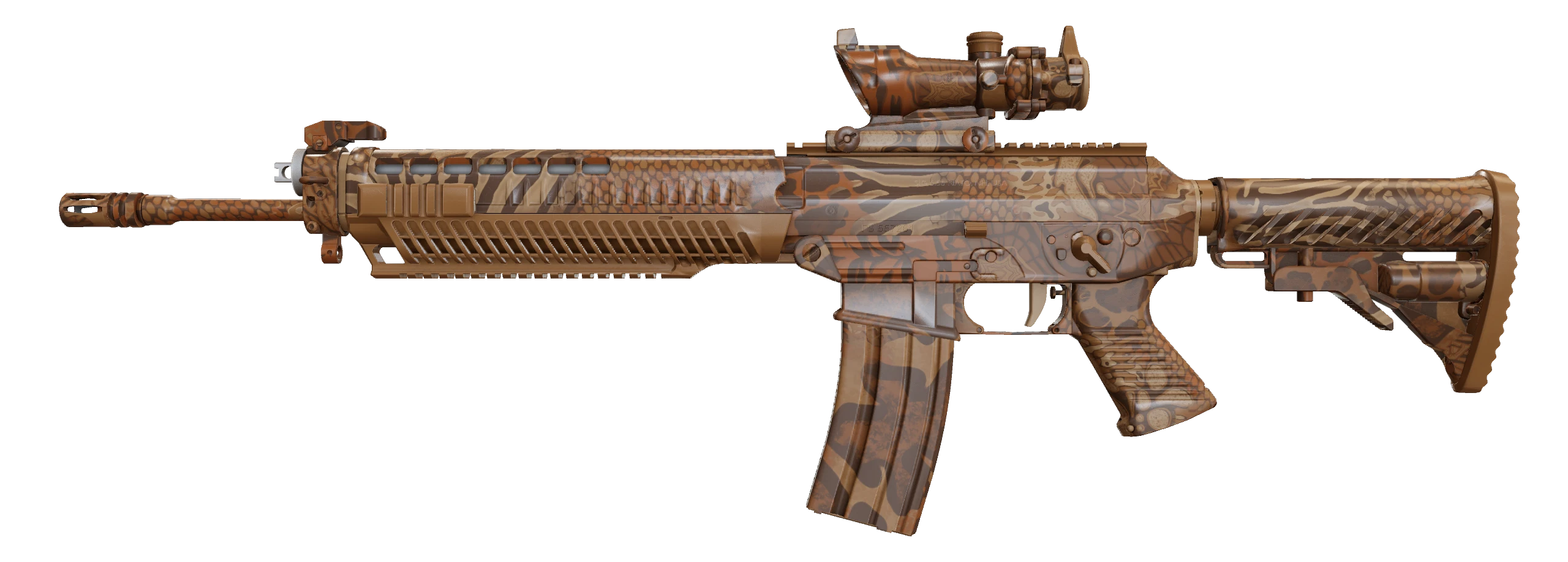 SG 553 | Safari Print Factory New front screenshot