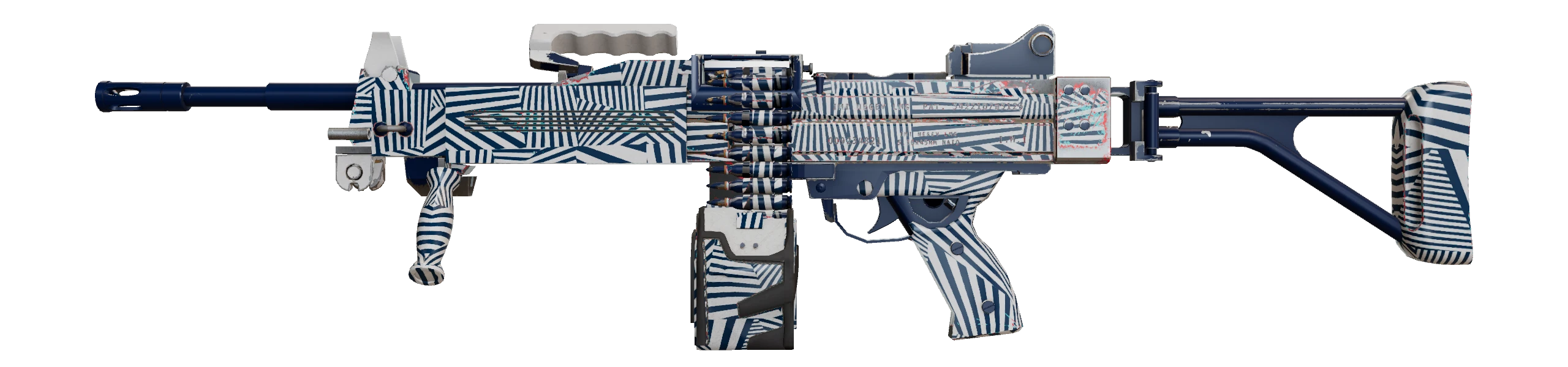 Negev | Dazzle Minimal Wear front screenshot