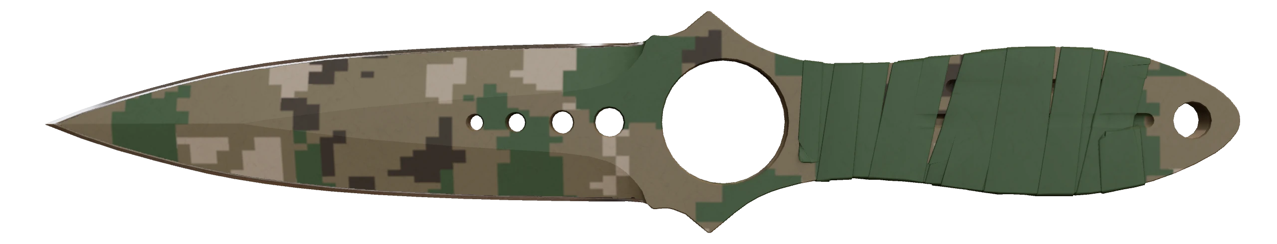 Skeleton Knife | Forest DDPAT Factory New front screenshot