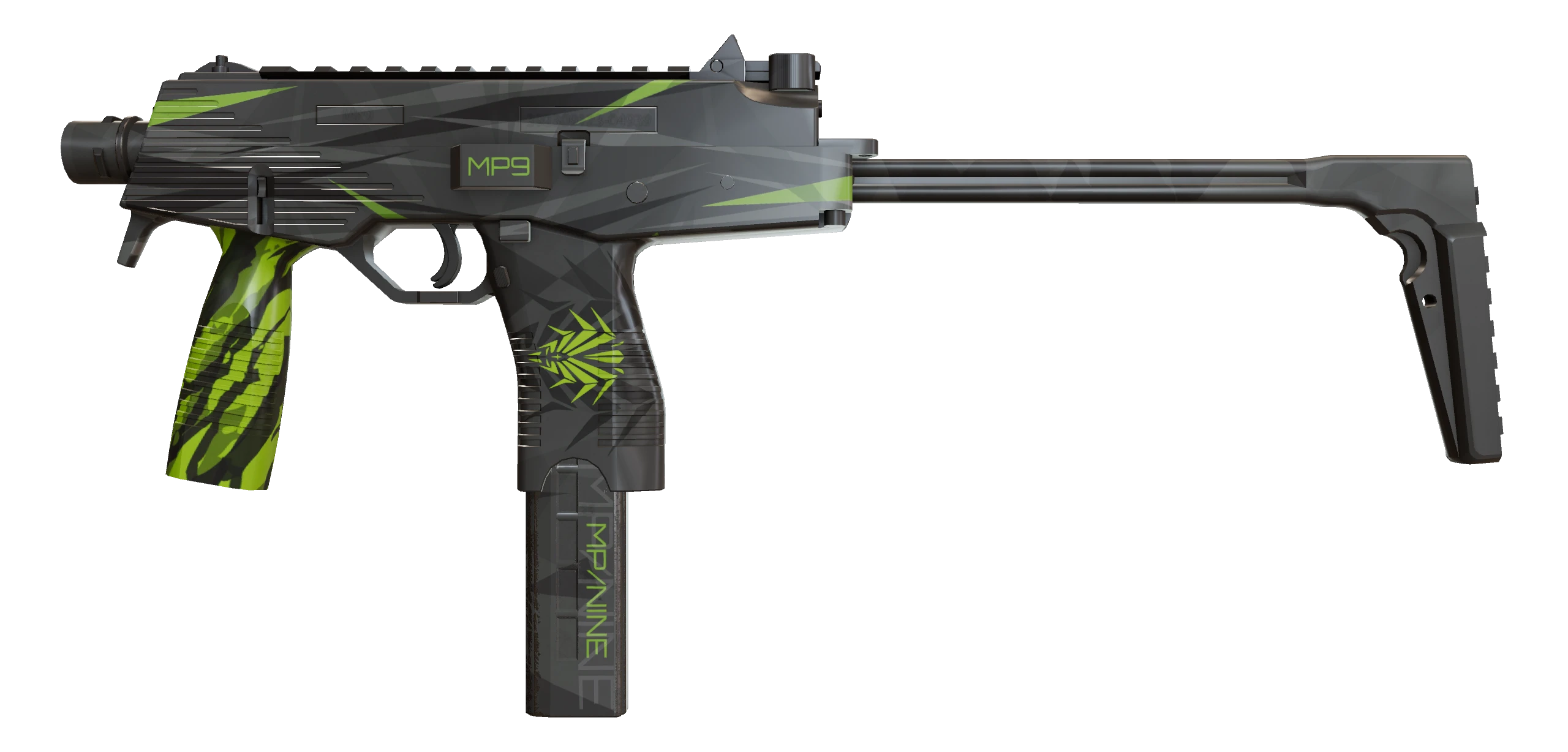 MP9 | Deadly Poison Factory New front screenshot