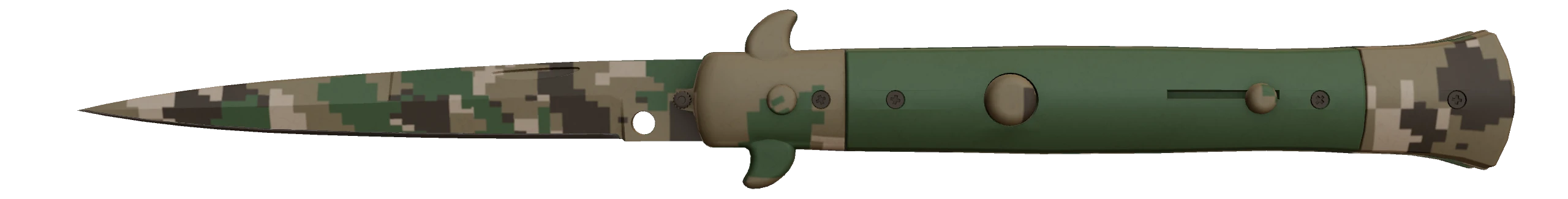 Stiletto Knife | Forest DDPAT Factory New front screenshot