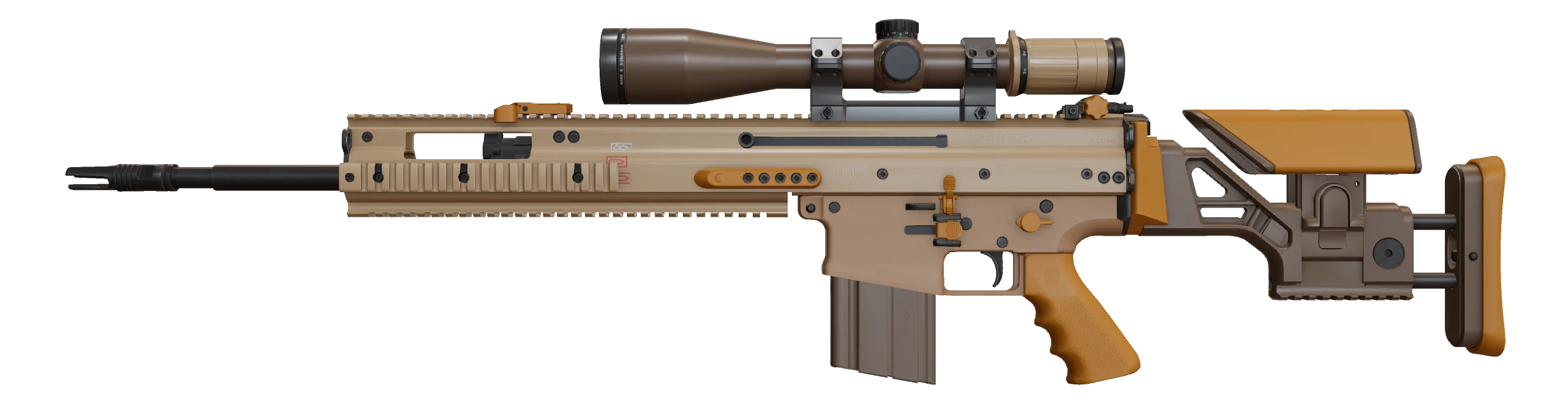 SCAR-20 | Short Ochre Factory New front screenshot