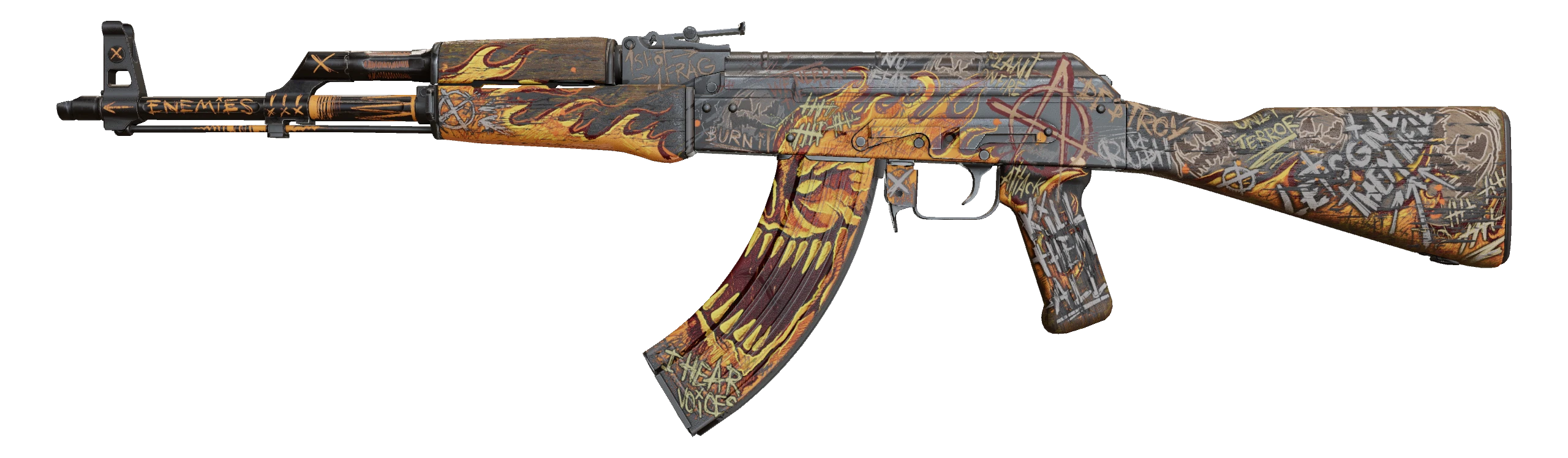 AK-47 | Searing Rage Factory New front screenshot