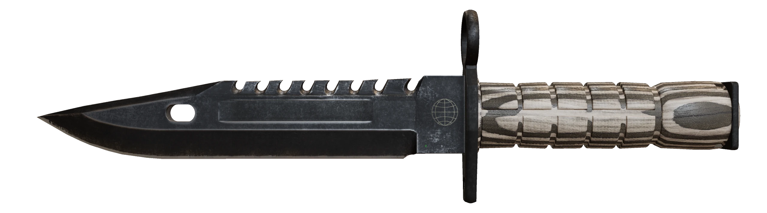 M9 Bayonet | Black Laminate Factory New front screenshot